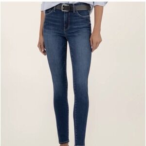 Kut from the Kloth Jeans Toothpick Skinny Blue Dark Wash Stretch Denim Sz 10